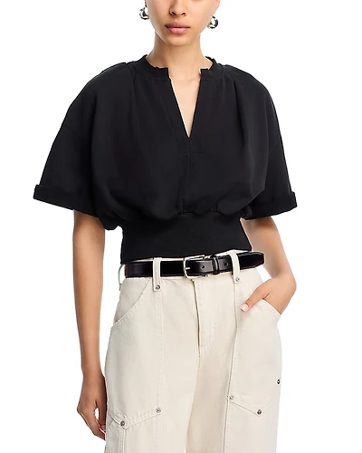 3.1 Phillip Lim Short Sleeve Cropped Sweatshirt