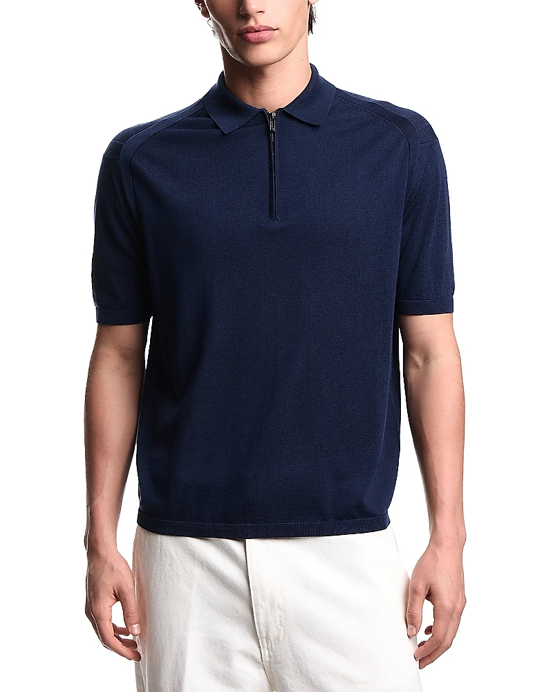Emporio Armani Jersey Knit Polo Sweater
