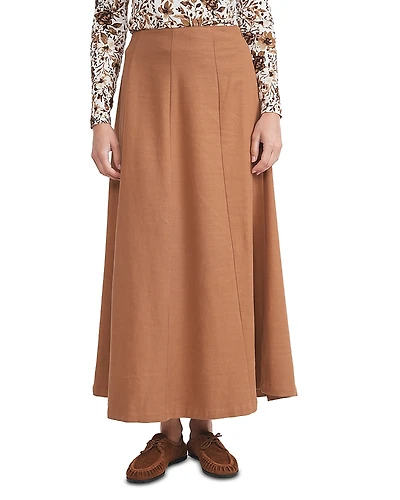 Point Twill Panel Skirt
