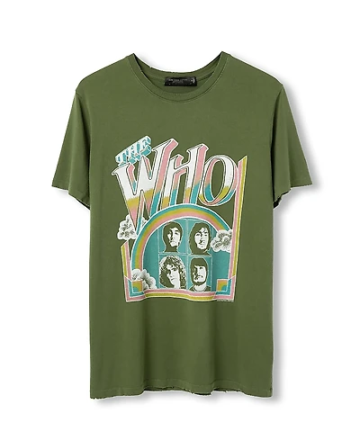 Junk Food Clothing Unisex The Who Us Tour '76 Vintage-like Tee