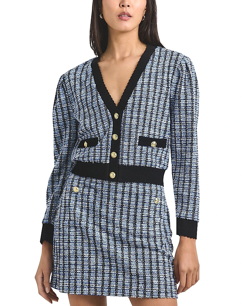 Derek Lam 10 Crosby Alira Stretch Tweed Mini Skirt