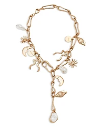 Cult Gaia Astrid Mixed Charm Adjustable Necklace, 22