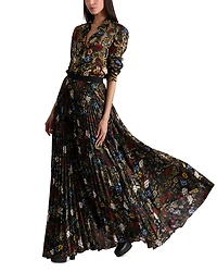 Katz Pleated Maxi Skirt