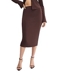 Good American Matte Jersey Midi Pencil Skirt