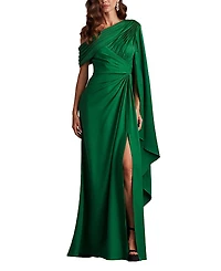 Tadashi Shoji Ember Cape Sleeve Gown