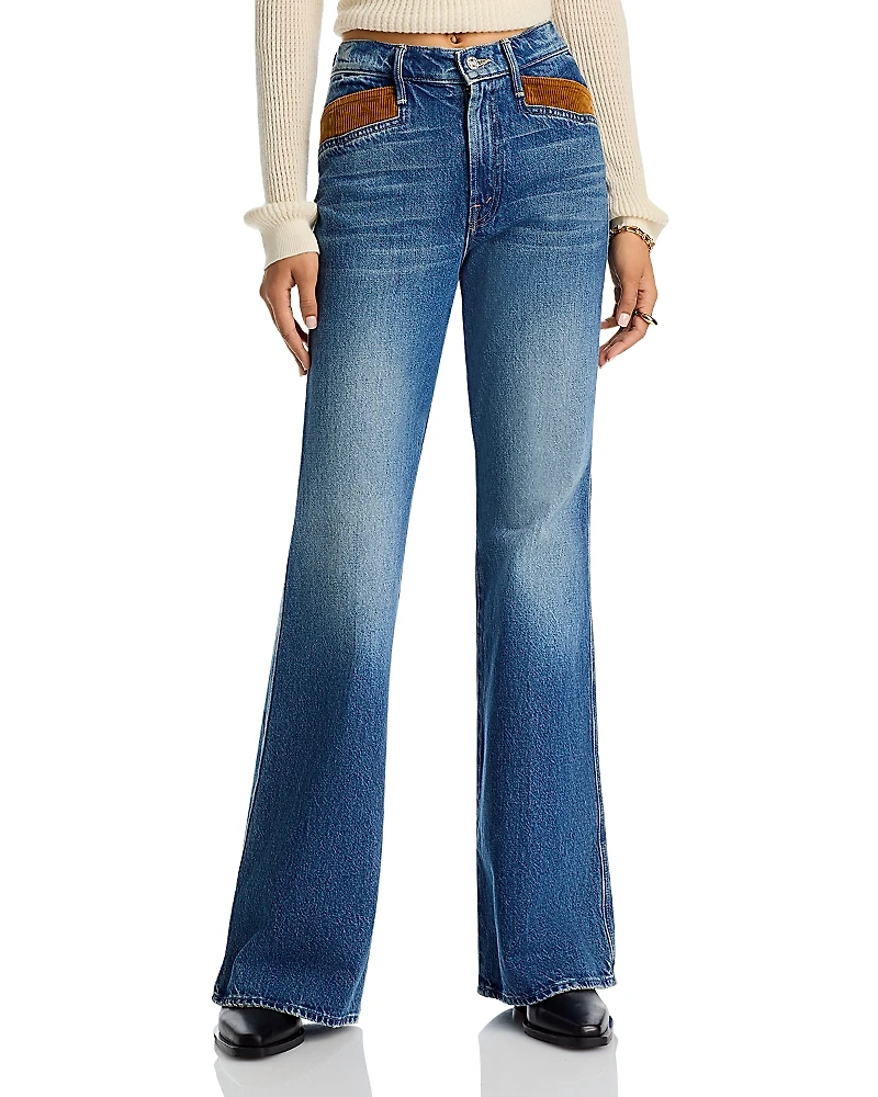 Mother The Pointy Pocket Doozy Heel Jeans