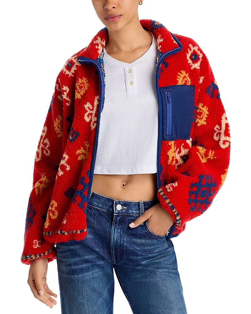 Mother The Heat Lamp Cactus Cooler Zip Up Fleece