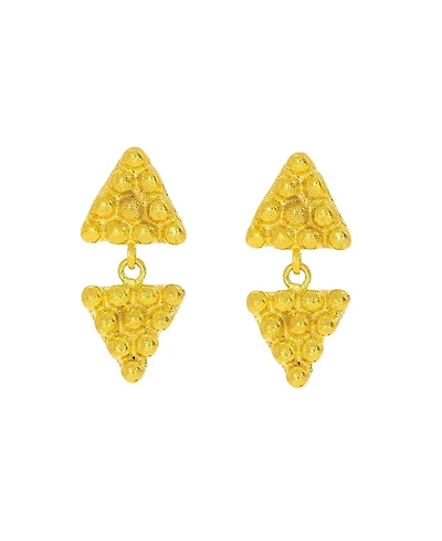 Ottoman Hands Azar Triangle Drop Earrings