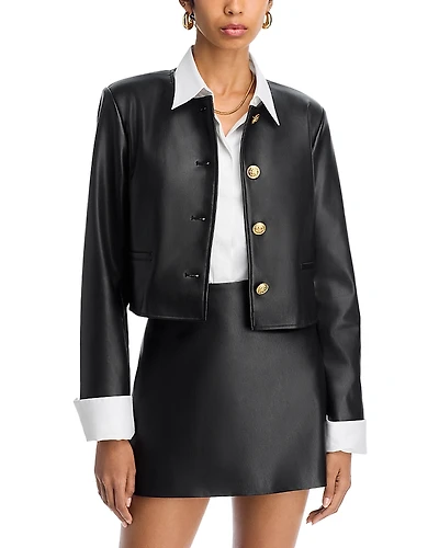 French Connection Dessa Faux Leather Jacket