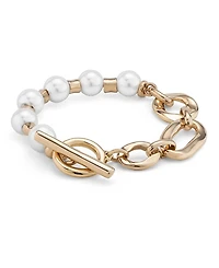 UNOde50 Link & Pearl Combo Bracelet
