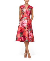 Kay Unger Rosemund Midi Dress