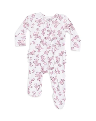 Angel Dear Girls' Countryside Coreopsis 2 Way Ruffled Zipper Footie - Baby