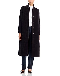 Cinzia Rocca Notch Stand Collar Long Coat