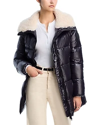 Save The Duck Bonita Faux Shearling Puffer Jacket