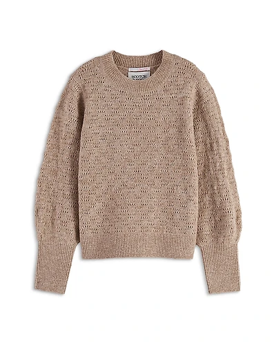 Scotch & Soda Girls' Ajour Knitted Sweater - Little Kid, Big Kid