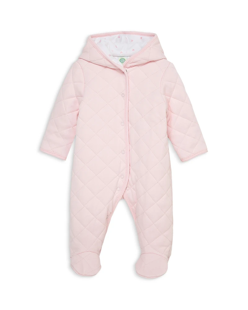 Little Me Girls' Joy Quilted Pram Footie - Baby