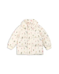 Miles The Label Girls' Pressed Florals Printed Puffer Jacket - Little Kid