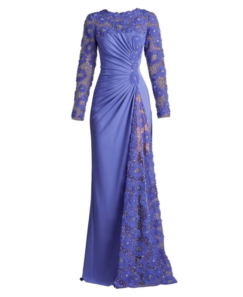 Sagamore Ribbon Flower Embellished Gown