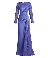 Sagamore Ribbon Flower Embellished Gown
