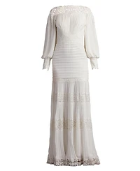 Silverado Blouson Sleeve Gown