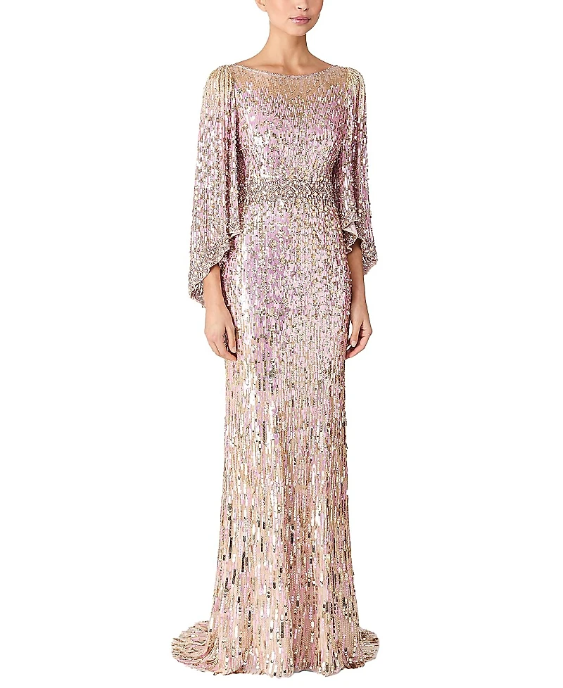 Jenny Packham Ines Sequin-Embellished Dress