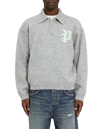 Purple Brand Relaxed Fit Sweater Polo