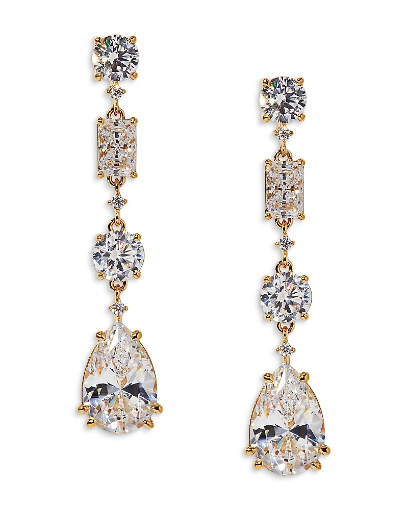 Nadri Everleigh Cubic Zirconia Linear Drop Earrings