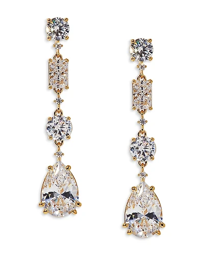 Nadri Everleigh Cubic Zirconia Linear Drop Earrings