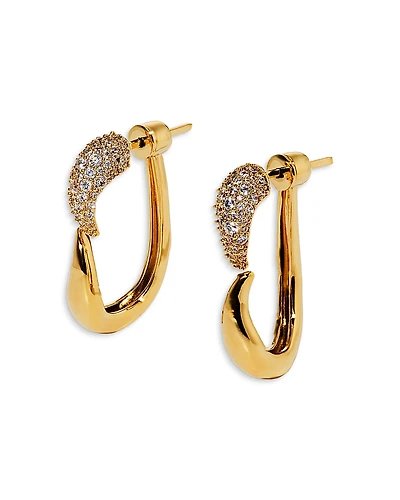 Nadri Pisa Front To Back Earrings, 1.3L