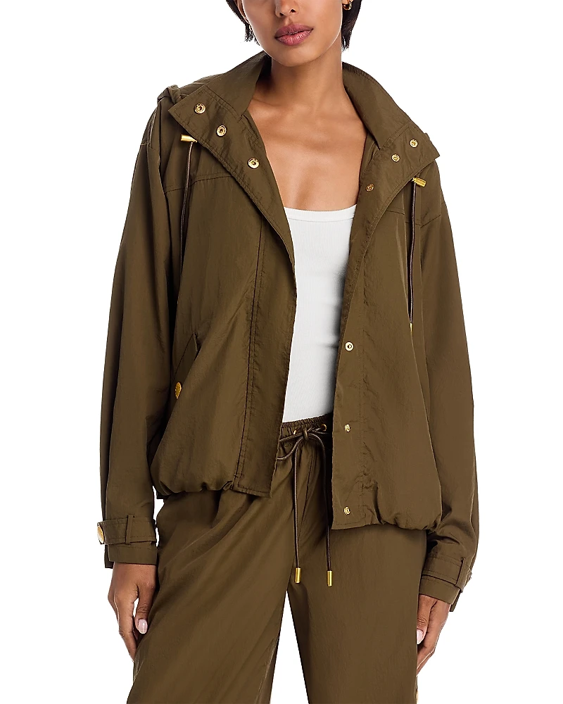 L'Agence Geovana Hooded Windbreaker