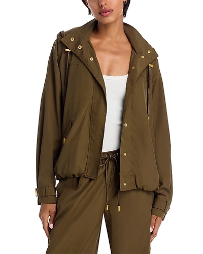 L'Agence Geovana Hooded Windbreaker