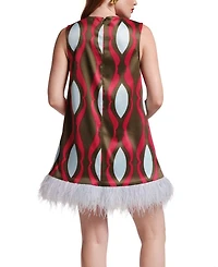 Darcy Shift Dress Lava Geo