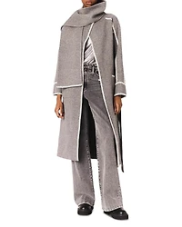 Maje Long Double Faced Coat