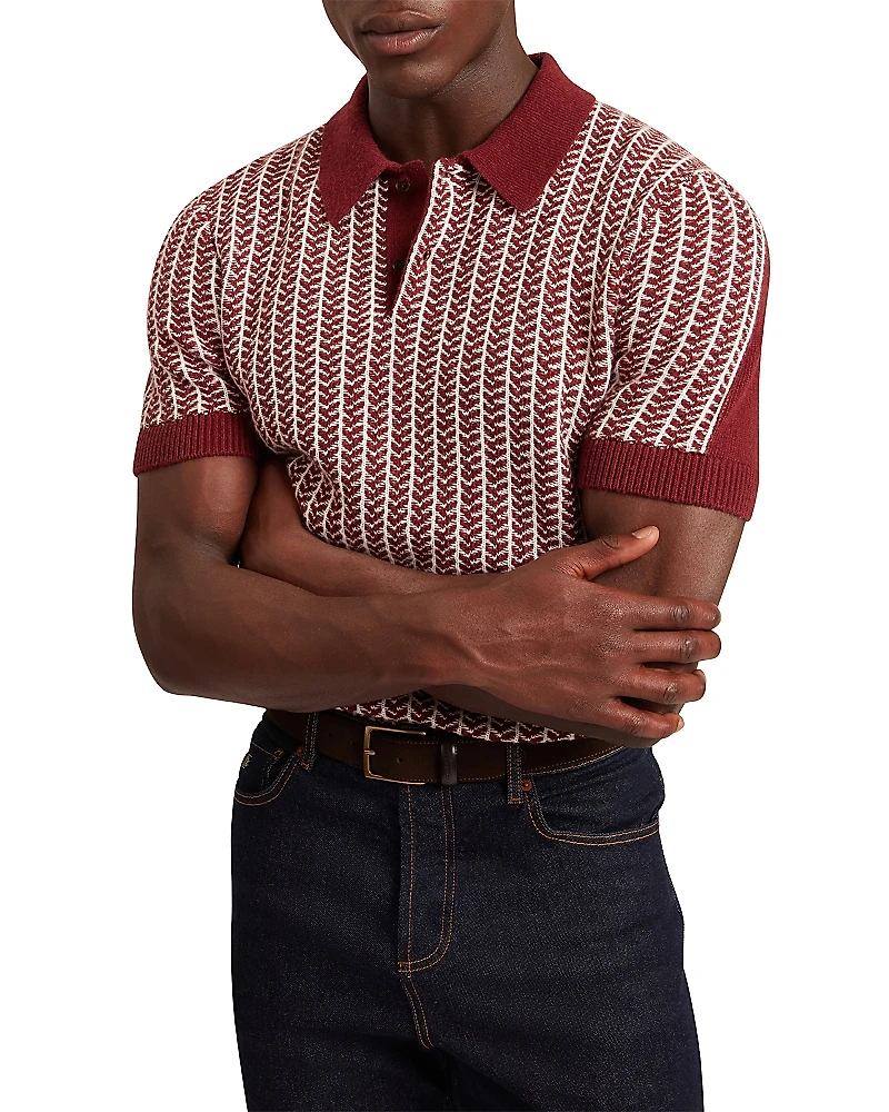 Ted Baker Kolomer Herringbone Texture Polo