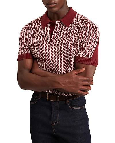 Ted Baker Kolomer Herringbone Texture Polo