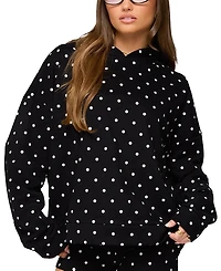 Edikted Chelsie Polka Dot Hoodie