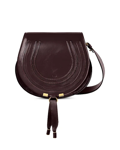 Chloe Marcie Leather Saddle Bag