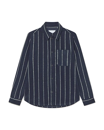 Les Deux Lennon Pinstripe Shirt Jacket