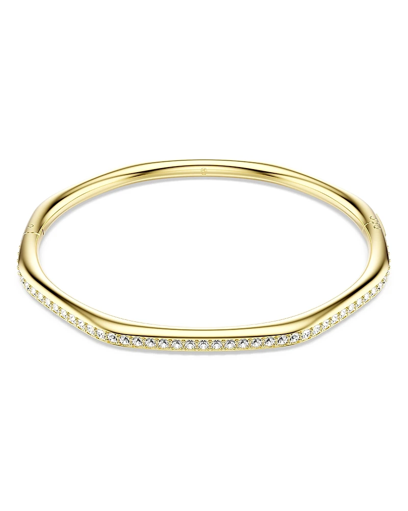 Swarovski Dextera Pave Crystal Geometric Bangle Bracelet
