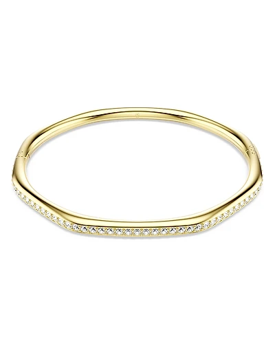 Swarovski Dextera Pave Crystal Geometric Bangle Bracelet