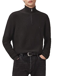 Allsaints Zip Funnel Neck Sweater
