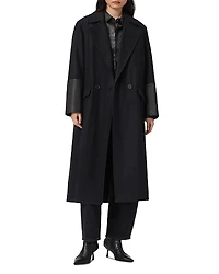 Allsaints Sellma Lea Wool Blend Coat