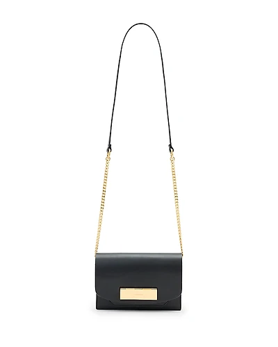 Allsaints Etta Small Leather Clutch Bag