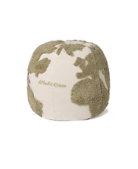 Lorena Canals Pouf World Map Rugcycled