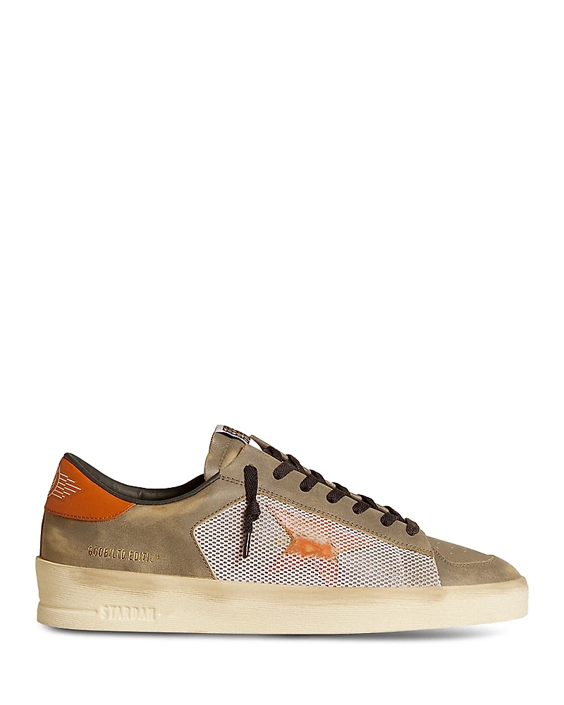 Golden Goose Men's Stardan Mesh and Leather Sneakers