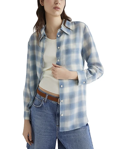 Marella Silk Button Front Shirt