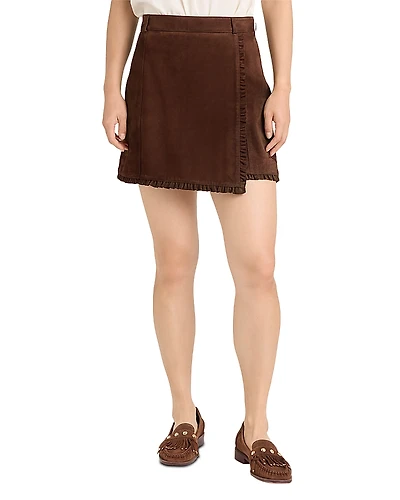 Cinq a Sept Suede Scotlyn Skirt