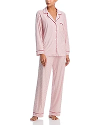 Eberjey Gisele Printed Long Pajama Set