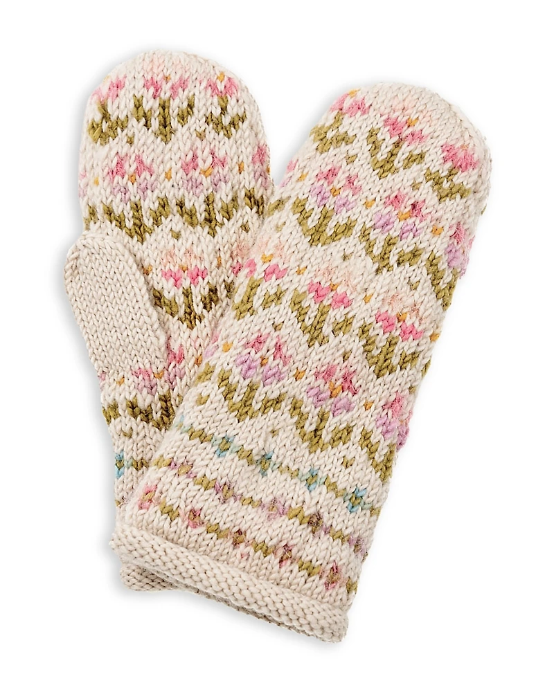 French Knot Leelu Mittens