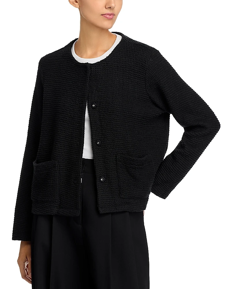 Eileen Fisher Round Neck Jacket